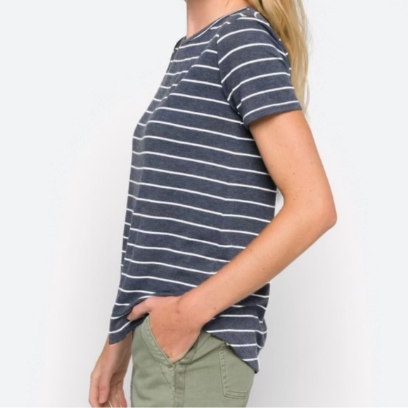 Women’s PINK CLOVER Daisee Button Back Detail Knit Tee
Size XL | Navy - Picture 4 of 15